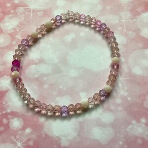 Elegant Pink Beaded Bracelet